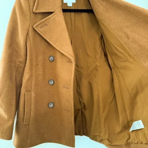☀️ Classic Old Navy Camel Peacoat | Size S - Picture 10 of 10